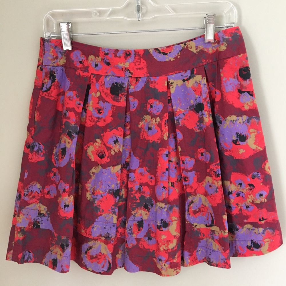 HINGE Nordstrom pleated floral skirt